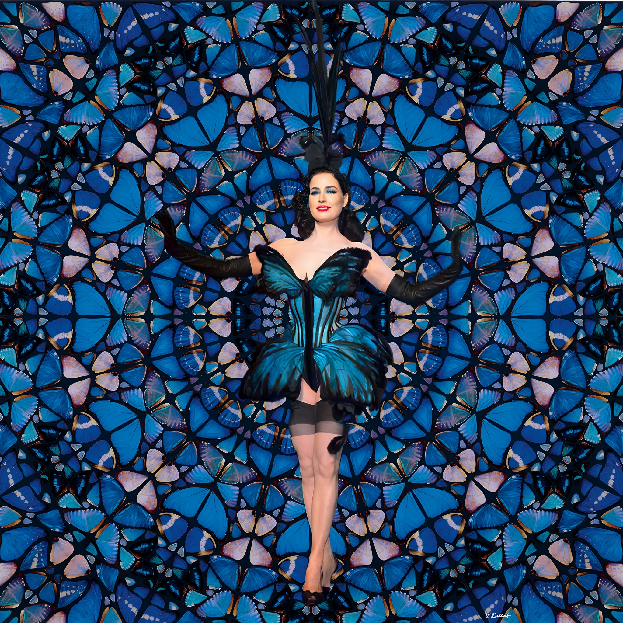 Dita Butterfly and Damien Hirst 